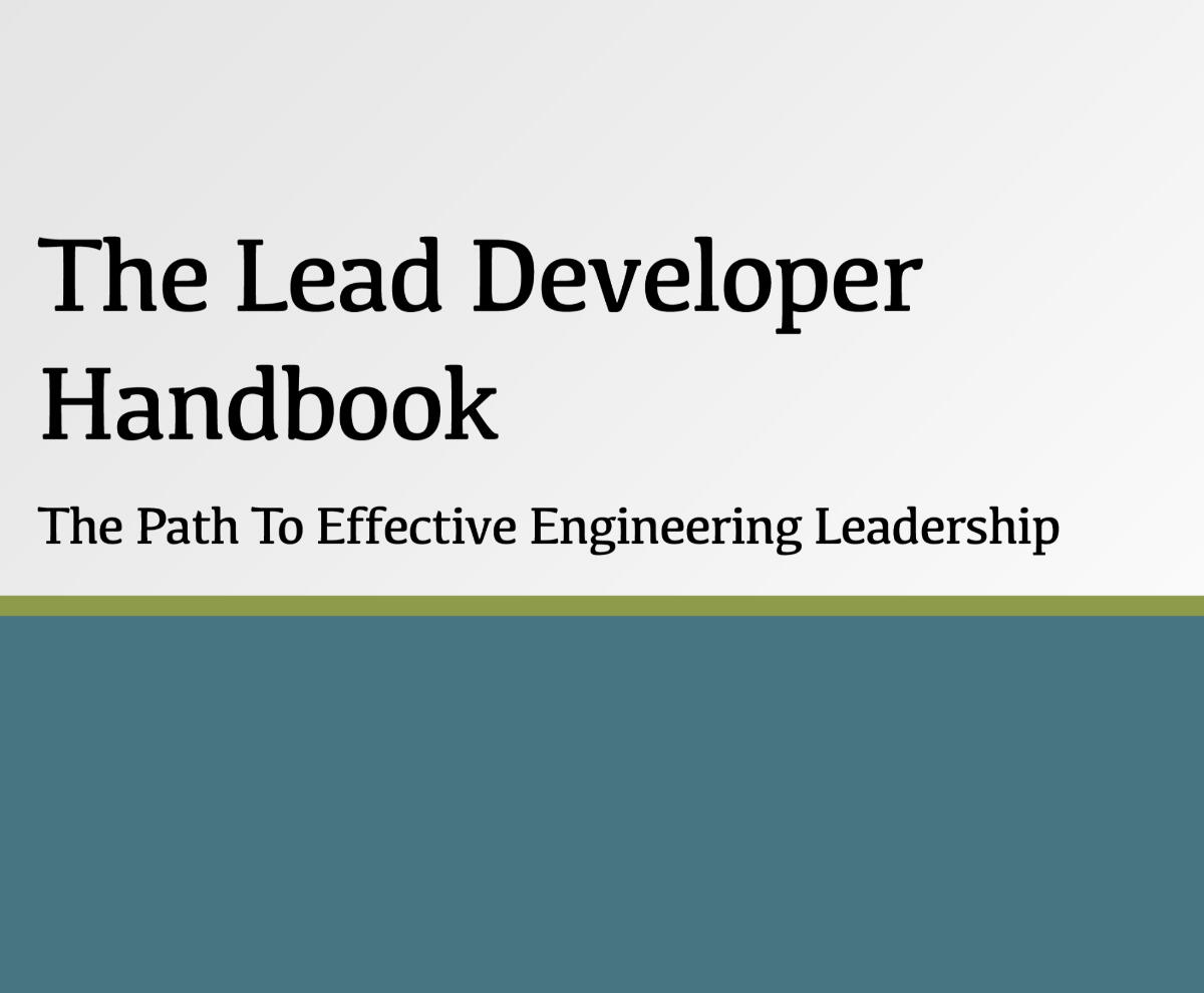 The Lead Developer Handbook